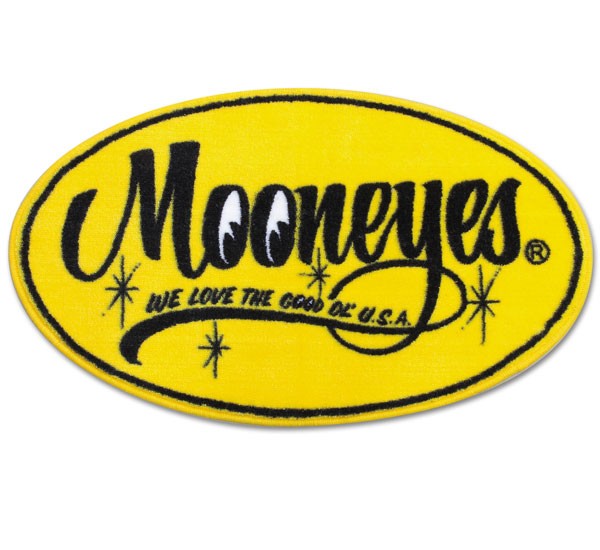 MOONEYES Yellow Oval Floor Mat MG458MO Our Price 2625Yen tax incl 