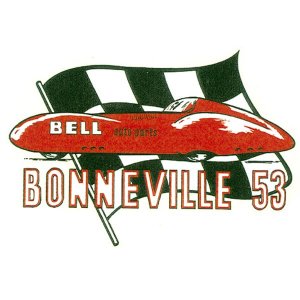 Photo1: HOT ROD Sticker BONNEVILL 53 Sticker