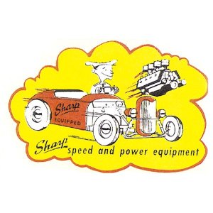 Photo1: HOT ROD Sticker Sharp EQUIPPED Sticker