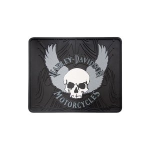 Photo1: HD Skull With Wing Utility mat