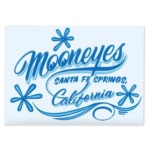 Photo1: MOONEYES California Pinstripe Sticker Blue