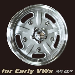 Photo3: Speed Master Wheel 15x5 for VW (Mag Gray)