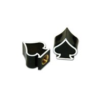 Black Spade Air Valve Caps