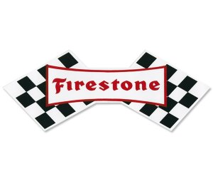 Photo1: HOT ROD Sticker Firestone Sticker