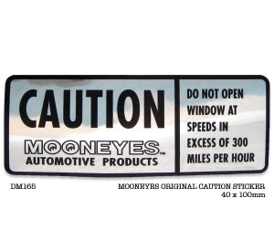 Photo1: MOONEYES CAUTION Sticker