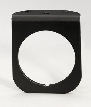 Photo1: 2 5/8inch Black Alumi Gauge Panel 1Hole