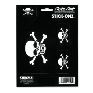 Photo1: STICK-ONZ Decal CROSS BONE