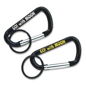 Photo1: Go! With MOON Big Carabiner Key Ring Large