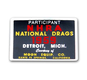 Photo1: HOT ROD Sticker 1959 NHRA / MOON EQUIP.Sticker