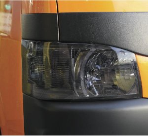 Photo1: Smoke Light Cover Plane type/Dark Smoke  (Fixed)