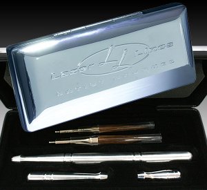 Photo1: Mack Brush Laser Lines Polished Aluminum Brush Kit