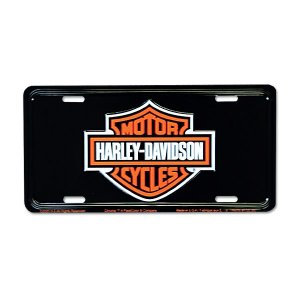 Photo1: HARLEY - DAVIDSON Steel License Plates