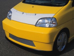 Photo1: HOOD BRA Japanese Domestic Car /  Imported car White