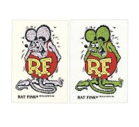 Rat Fink Made in USA Metal Flake 9x5.7cm