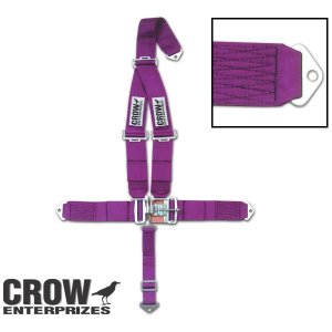 Photo1: Standard latch & Link CROW Seat Belt  (Bolt in Mount)    (CROW1100)