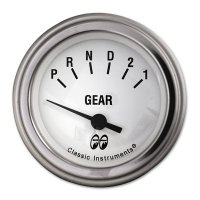 MOON Equipped 2inch Gear Indicator 3 Speed  (Electric) (White)