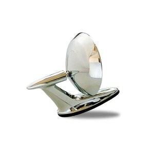 Photo1: 59-60 Chrome Plated Bowtie Logo Mirror