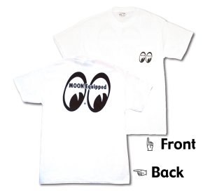 Photo1: MOON Classic Eyeshape Logo T-Shirt