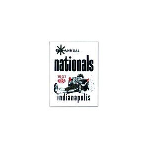 Photo1: HOT ROD Sticker 1967 NHRA INDIANAPOLIS NATIONALS Sticker