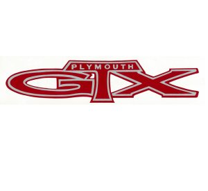 Photo1: HOT ROD Sticker PLYMOUTH GTX Decal