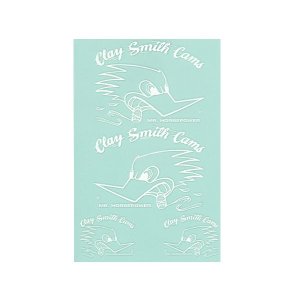 Photo1: Clay Smith Clear Base Sticker Set   (White)