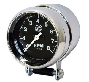 Photo2: MOON Mini Tachometer Black 8000rpm
