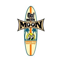 MOON Surfboard Sticker