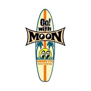 Photo1: MOON Surfboard Sticker