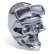Photo1: Chrome Shift Knob Skull with Goggles (1)