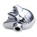 Photo2: Chrome Shift Knob Skull with Goggles (2)