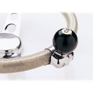 Photo1: Steering Wheel Spinner Knobs 8Ball
