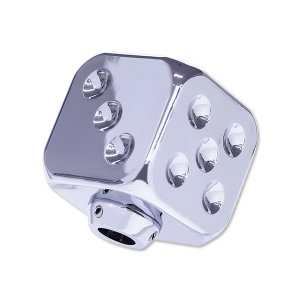 Photo1: Dice Shift Knob Chrome