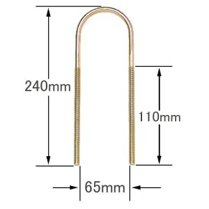 Photo2: Small U Bolt for Jimny before JA111 (Front right)