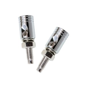 Photo1: Chromed Piston License Bolt