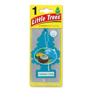 Photo1: Little Tree Paper Air Freshener Caribbean Colada