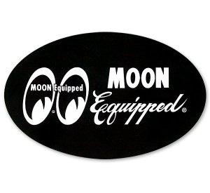 Photo1: MOON Equipped Oval Sticker
