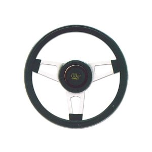 Photo1: Grant Challenger Foam Grip Silver 3 Spoke 34cm