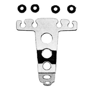 Photo1: High Lift Wire Room 4Hole  (H: 13cm)