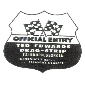 Photo1: HOT ROD Sticker TED EDWARDS DRAG-STRIP