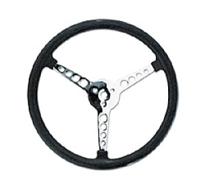 Photo1: Bell Style Steering Wheel No Hole 4 Spoke  34cm