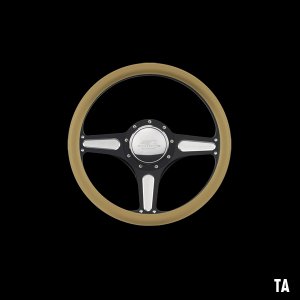 Photo2: Billet Specialties Steering Wheels Street Lite 35cm Black Black Anodized