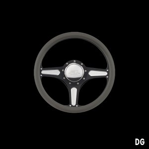 Photo4: Billet Specialties Steering Wheels Street Lite 35cm Black Black Anodized