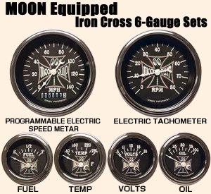 Photo1: MOON Equipped Iron Cross 6-Gauge Set