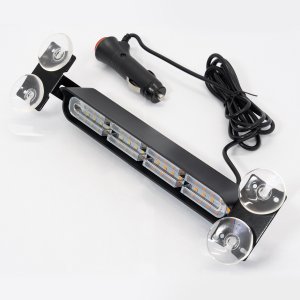 Photo1: White-Amber Strobe Lights Bar