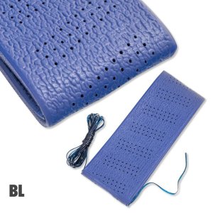 Two-Tone Black & Blue 4-Piece Car Floor Mat Set & Sport Grip Steering Wheel Cover