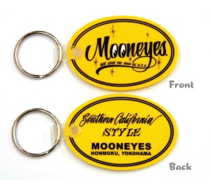 Photo1: MOONEYES Oval Rubber Key Ring