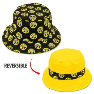 Photo1: EYEBALL Reversible Bucket Hat Yellow