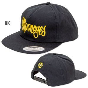 Photo7: MOONEYES Lettering Twill Flat Visor Cap