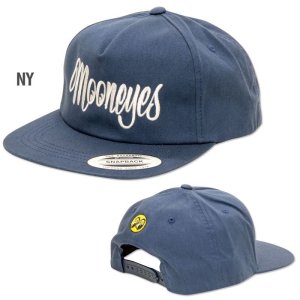 Photo5: MOONEYES Lettering Twill Flat Visor Cap