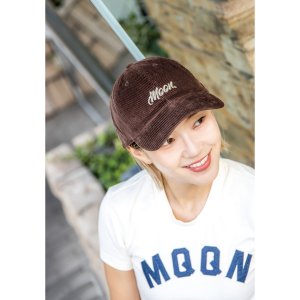Photo2: MOON Lettering Corduroy Hat
